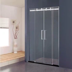 4 Panles frameloze schuifdouchedeuren van glazen schuif