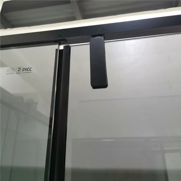 Black Framed Walk in Shower Screen