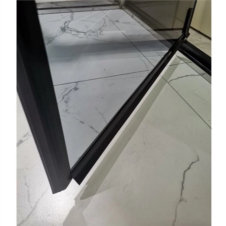 Black Framed Walk in Shower Screen
