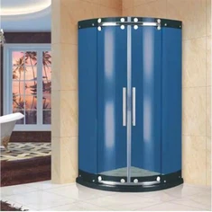 Boog frameloze schuifdouche cabine